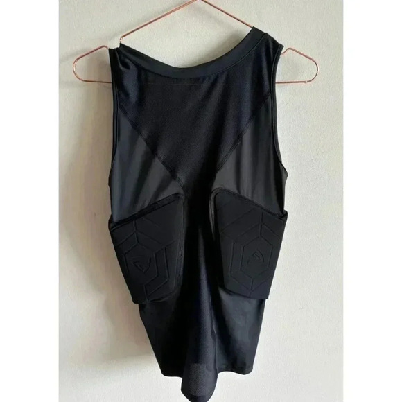 Gamepatch Sleeveless Padded Compression Top Upper Body Support Black Sz S/M - Picture 3 of 6